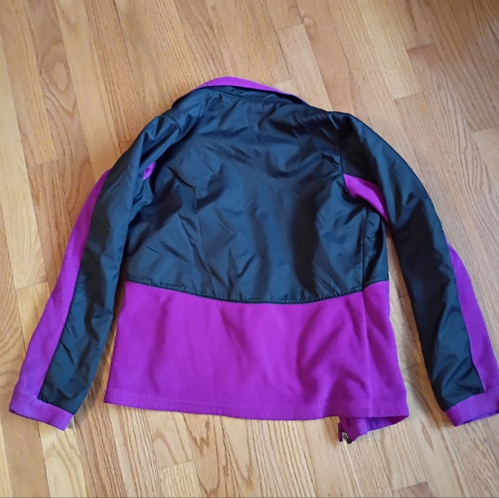 Columbia Girls' Fleece Jacket Fuchsia and Black Size L 14-16 - Picture 7 of 12